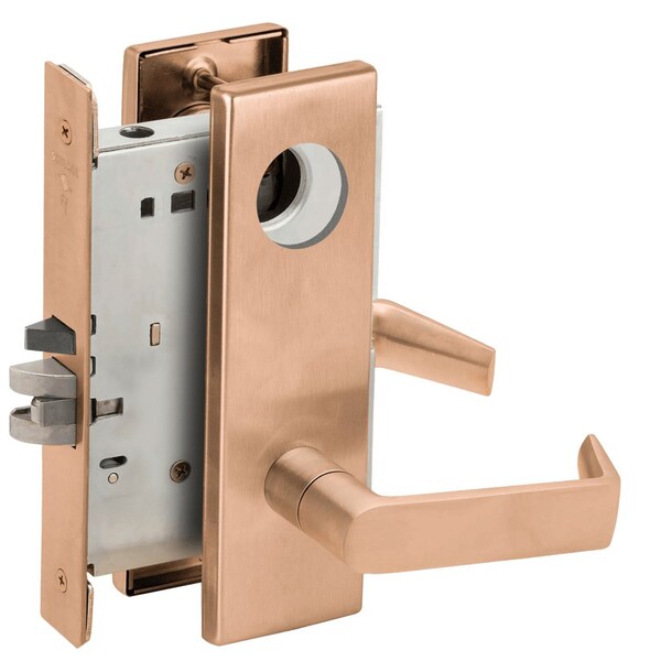 Schlage Grade 1 Classroom Security Mortise Lock, Less Cylinder, 06 Lever, N Escutcheon, Satin Bronze Clear C L9071L 06N 612 - main